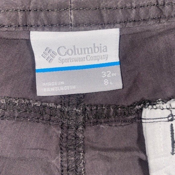 Columbia hiking outdoor men’s shorts gray 32 w 8 L gorpcore flat cotton - Picture 7 of 14